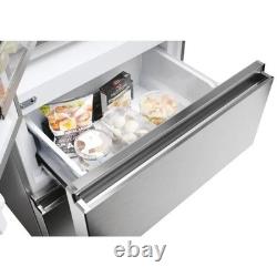 Réfrigérateur congélateur multi-portes Haier Série 5 446L 70 cm de large Inox Platine