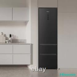 Réfrigérateur-congélateur noir Hisense RM469N4AFDUK 368L Classe énergétique D