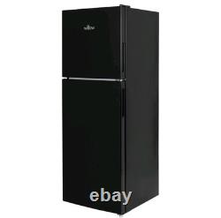 Réfrigérateur-congélateur noir en haut 138L avec thermostat réglable Willow WTM138B
