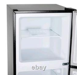 Réfrigérateur-congélateur noir en haut 138L avec thermostat réglable Willow WTM138B