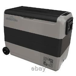 Réfrigérateur/congélateur portable à double zone à compresseur Dellonda 60L pour camping en voiture 12/24/230V