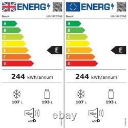 Réfrigérateur-congélateur pose libre Bosch Série 2 297 litres 50/50 blanc KGN34NWEAG