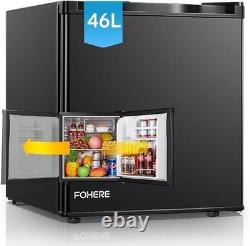 Réfrigérateur de table FOHERE 46L avec congélateur, porte réversible, 7 températures réglables