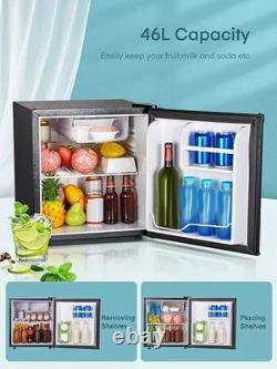 Réfrigérateur de table FOHERE 46L avec congélateur, porte réversible, 7 températures réglables