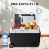 R&eacute;frig&eacute;rateur De Voiture &agrave; Compresseur &eacute;lectrique 45/55 L Pour Camping Avec Contr&ocirc;le Par Application, 12/24 V
