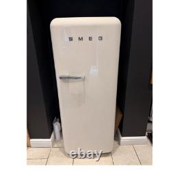 Réfrigérateur rétro haut SMEG FAB28 crème, finition brillante, compartiment congélateur