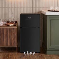 Réfrigérateur sous plan 51 L, réfrigérateur compact autoportant avec 2 portes