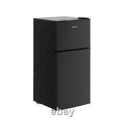 Réfrigérateur sous plan 51 L, réfrigérateur compact autoportant avec 2 portes
