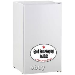 Réfrigérateur sous plan HOMCOM 91 L approuvé par le Good Housekeeping Institute, blanc