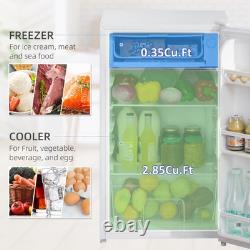 Réfrigérateur sous plan HOMCOM 91 L approuvé par le Good Housekeeping Institute, blanc