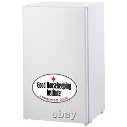 Réfrigérateur sous plan HOMCOM 91 L approuvé par le Good Housekeeping Institute, blanc