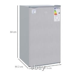 Réfrigérateur sous plan autonome HOMCOM 91 L gris