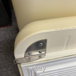 Remplacement de porte de réfrigérateur-congélateur Smeg, étagères, ouverture à droite, crème