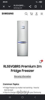 Samsung RL55VQBRS réfrigérateur-congélateur sans givre avec écran LCD 7 pouces en acier inoxydable