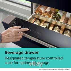 Siemens iQ500 réfrigérateur-congélateur pose libre à portes françaises de 572 litres, noir, KF96RSBEA