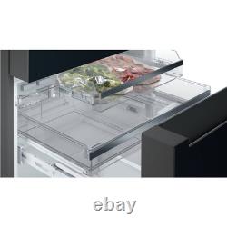 Siemens iQ500 réfrigérateur-congélateur pose libre à portes françaises de 572 litres, noir, KF96RSBEA