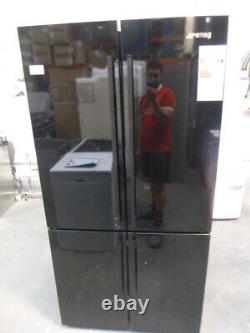 Smeg American Fridge Freezer Fq60ndf Black Ex Display 4 Door (jub-5711)