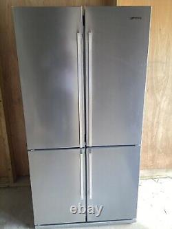 Smeg FQ60XP Argent Réfrigérateur Congélateur Américain 4 Portes Avec Compartiment Convertible