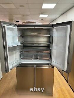Son réfrigérateur américain Hisense 4 portes de 606 L en acier inoxydable - RQ758N4SWI