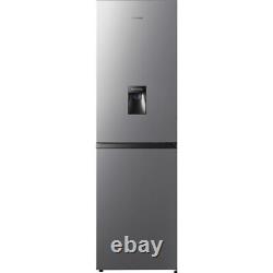Son réfrigérateur-congélateur autonome Hisense RB327N4WCE de 55 cm en acier inoxydable de classe énergétique E.