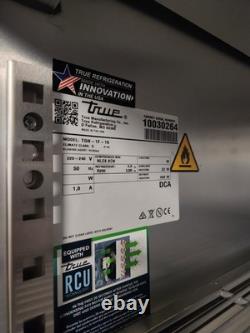 Véritable congélateur commercial vertical à une porte en acier inoxydable